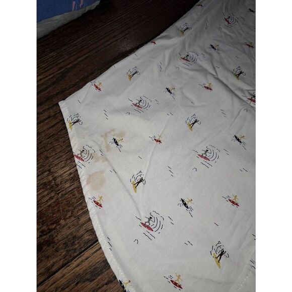 New Large Arizona Jeans Surf Surfer Short Sleeve Button Cotton Shirt Tropical - Picture 3 of 5